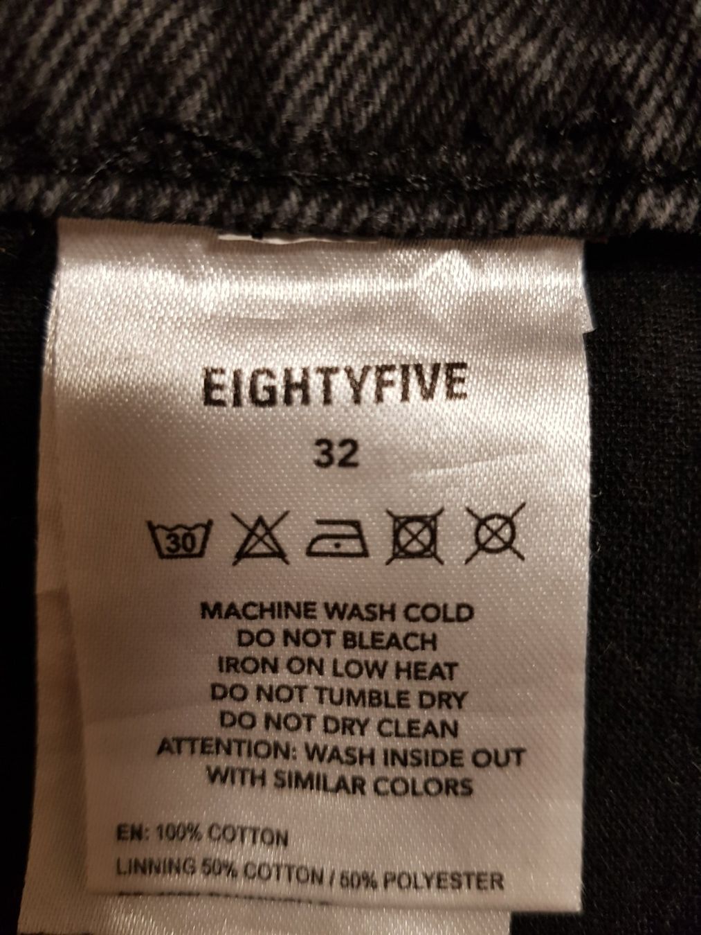 Jeans: Jeans Gr. 32 Straight Eightyfive schwarz – Usato da Uster venduto da bri_tb66 3