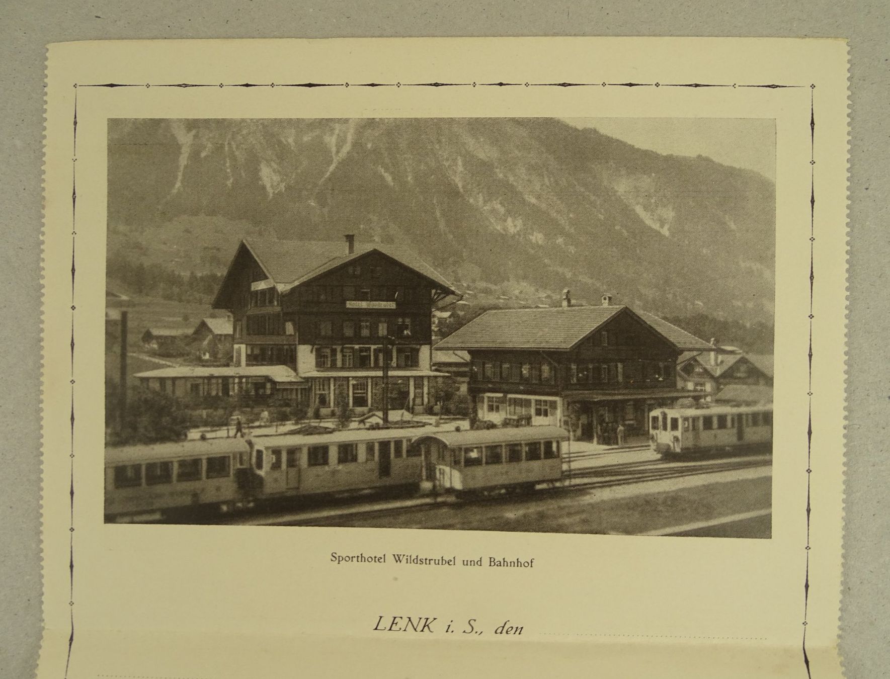 Documenti: LENK IM SIMMENTAL, SPORTHOTEL WILDSTRUBEL – Usato da Grüningen venduto da Kartensammler 5