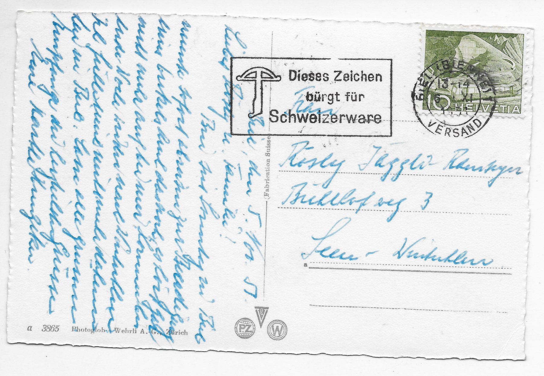 Cartoline postali: Biel Palace Centrale um 1957 – Usato da Hefenhofen venduto da Richsalz 1
