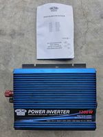 Carbest Wechselrichter 1200 W  12 V auf 230 V
