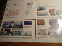 Lot Briefmarken Thema Segelsport