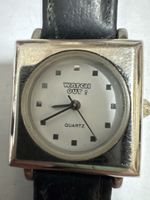 Montre WATCH OUT QUARTZ cadran blanc bracelet cuir