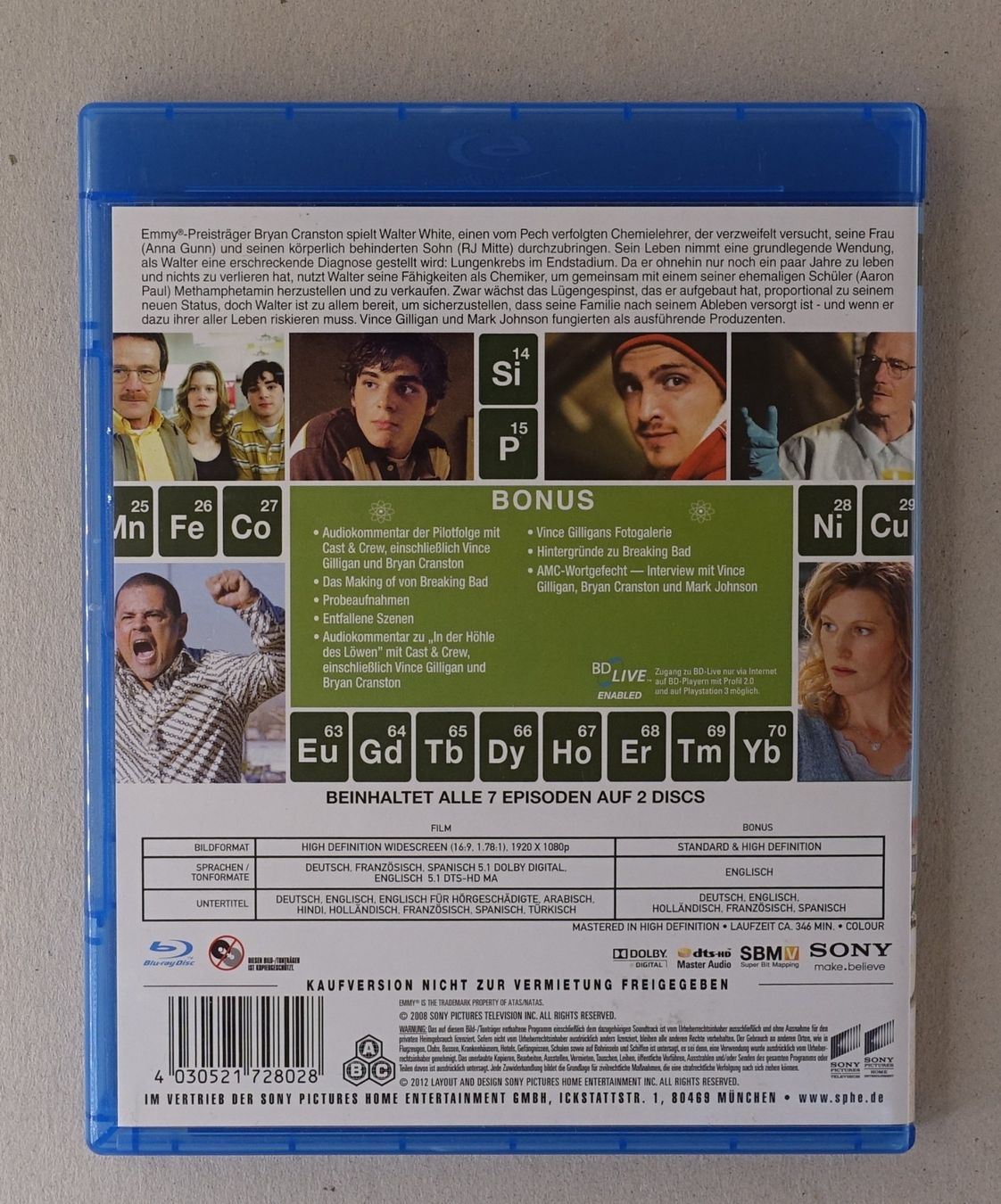 Alle DVDs: Breaking Bad - Die komplette erste Season – Gebraucht aus Sessa von fraenklishop 1