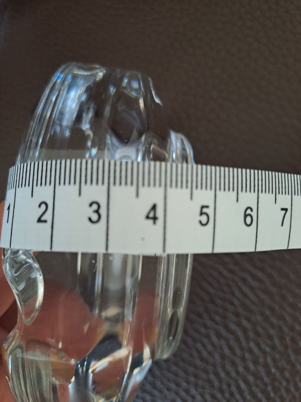 Portacenere: Cendrier en verre transparent robuste (type cristal) – Usato da Denens venduto da Chanchantevend 2