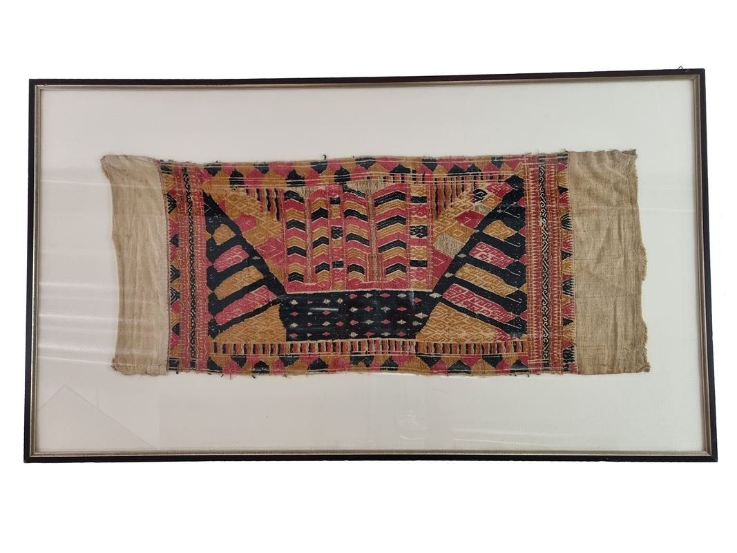 Foto & Immagini: Sumatra Stoffbild 18.Jh. / Schiffe | 85x121x1.5 cm – Usato da Wangen b. Olten venduto da Restwert_Wangen