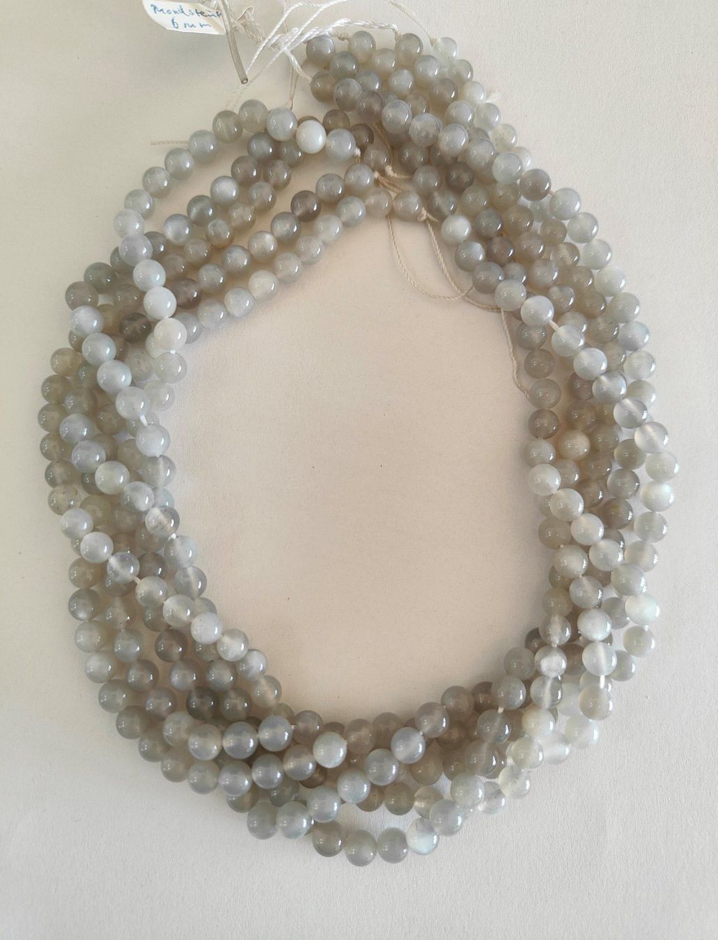 Pietre preziose: Mondstein, Beads 6mm, Strang – Nuovo e nell'imballaggio originale da Rümlang venduto da 21f 3