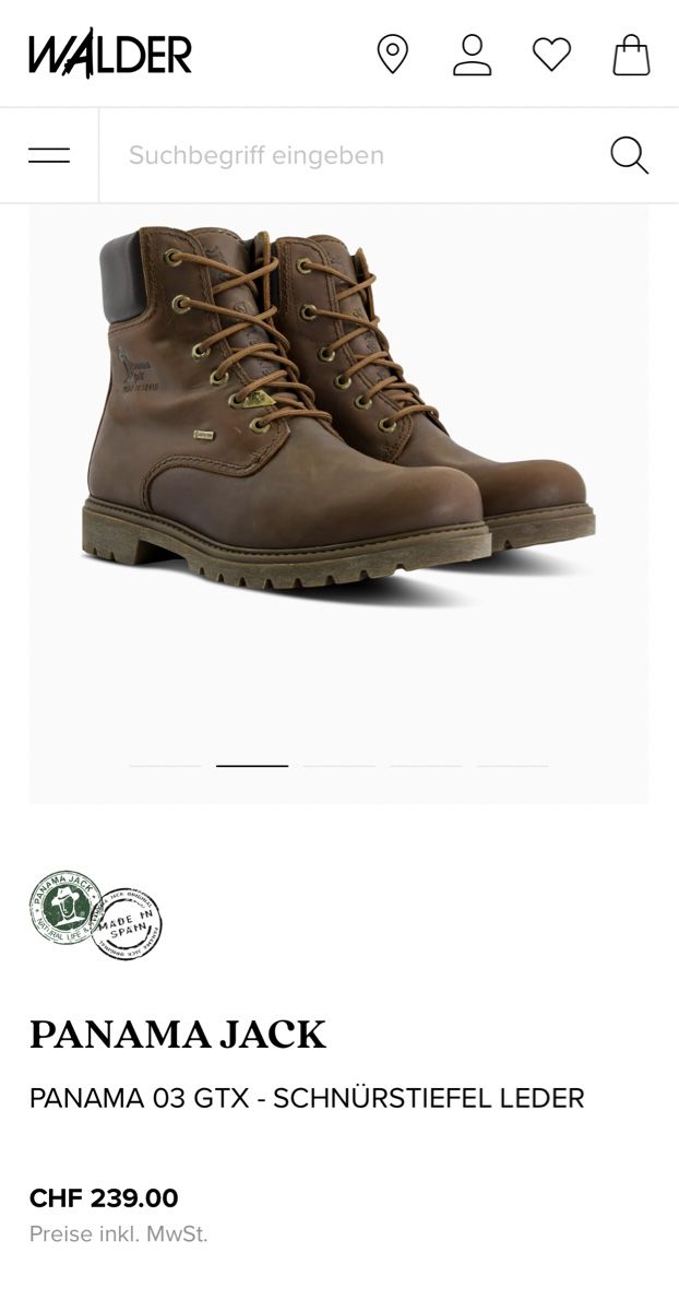 Panama Jack Chaussures hommes: Panama Jack Gr.43 – D'occasion à Oberglatt ZH par Capsici
