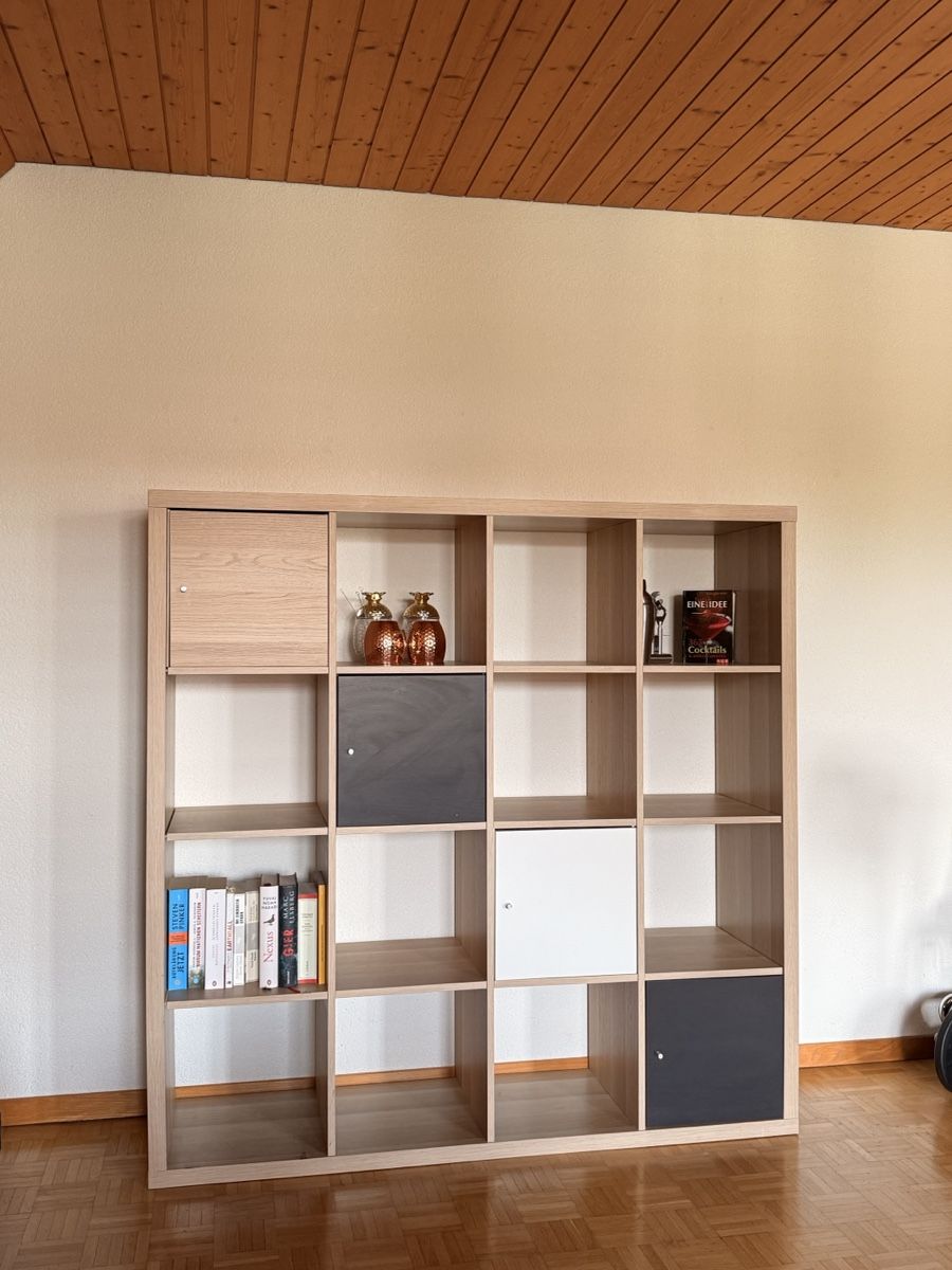 Scaffali: Kalax Regal mit 12 Fächern, gebraucht, hellbraun – Usato da Wädenswil venduto da Anysohm