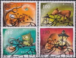 2013, Nr.1484A-1487A Satz Weihnachten mit ET-Halb-Stempel