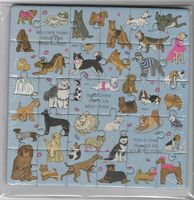 Puzle Hunde Puzzle 30 Teilig mit Karte und der Umschlag