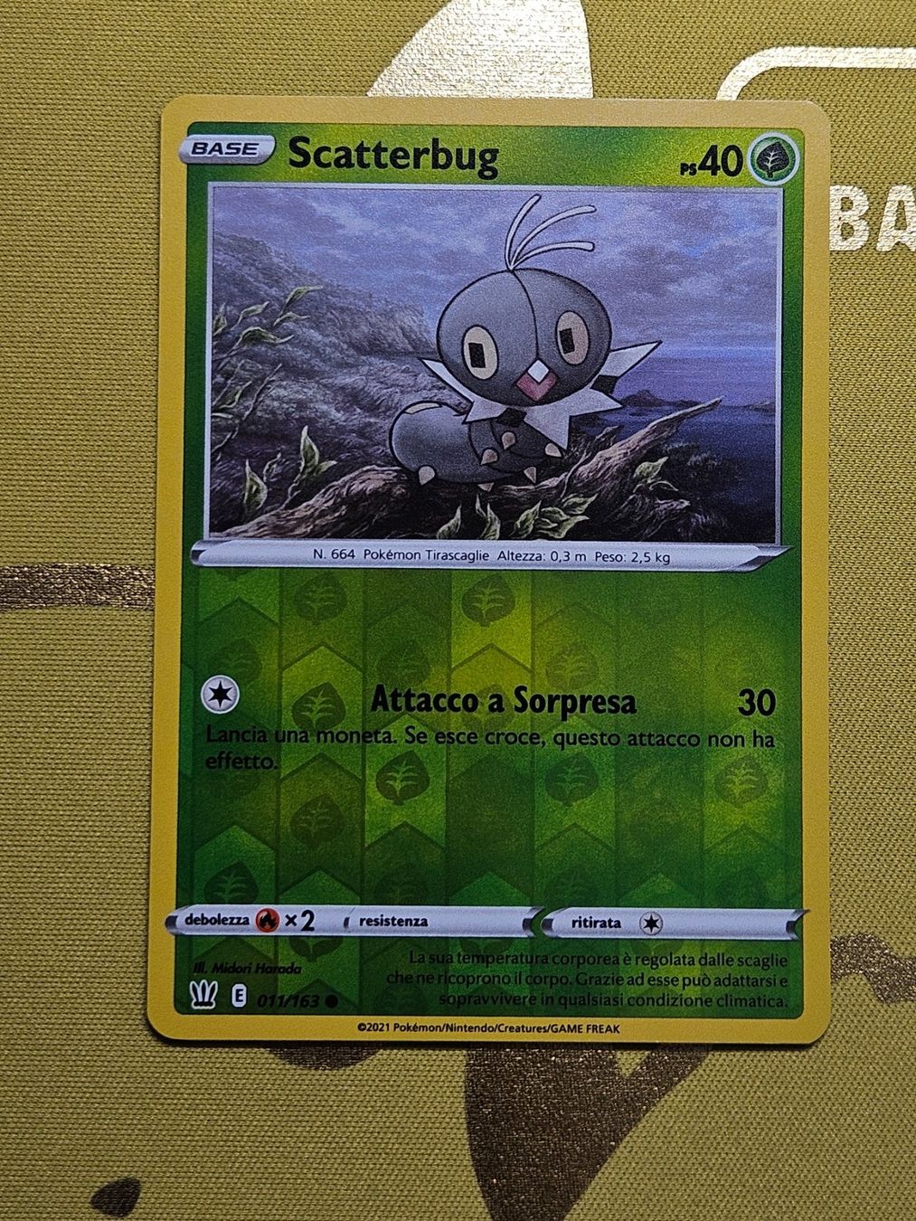Pokémon Carte collezionabili: Battle Styles - Scatterbug 011/163 – Usato da Bellinzona venduto da Pokemarco