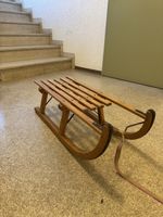 Davoser Schlitten Holz – klassisch, gepflegt, inkl. Zugseil
