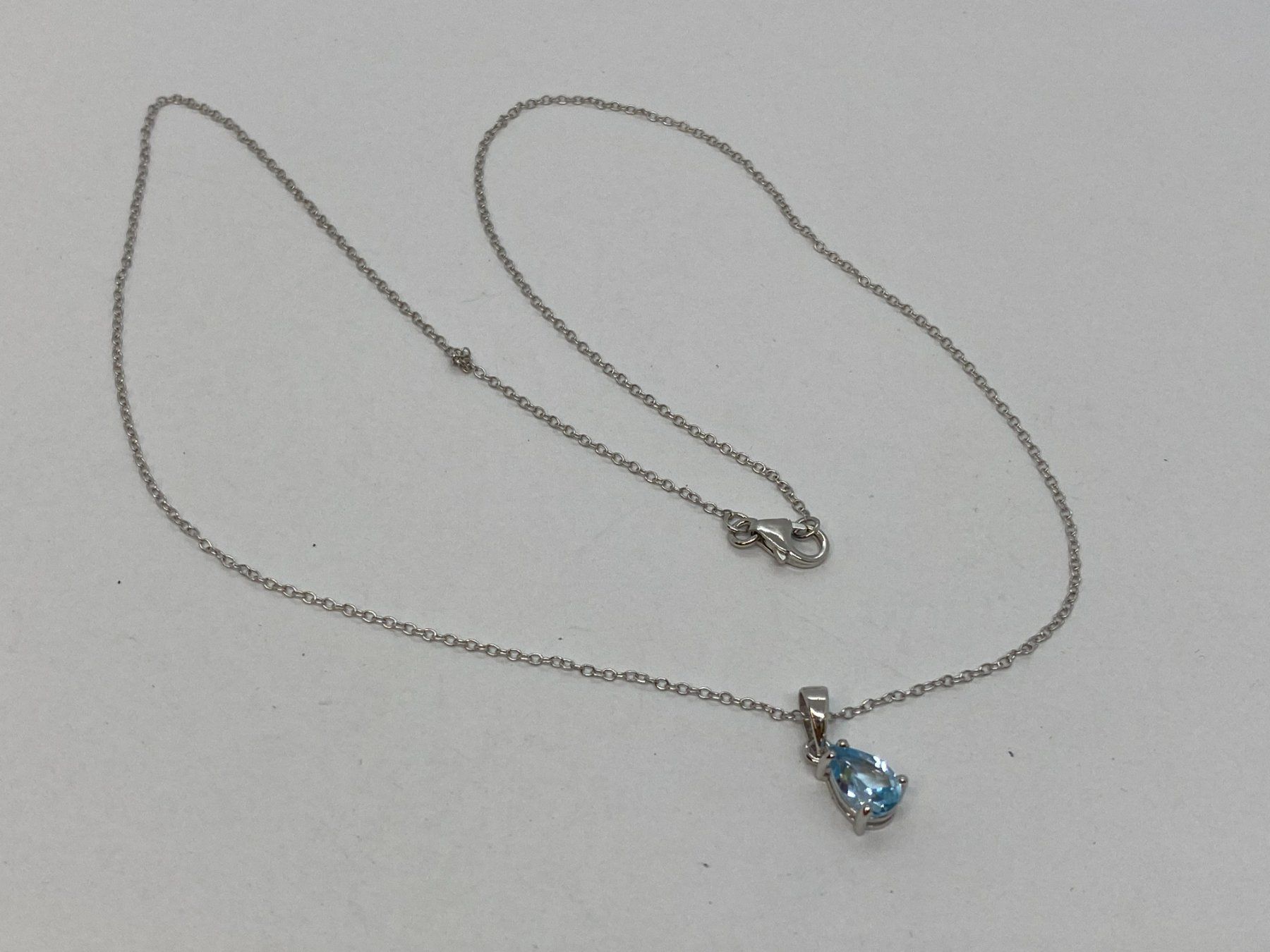 Catenine: Collier hellblau 925 Silber /i523 – Usato da Bern venduto da JMsoehne1987 2