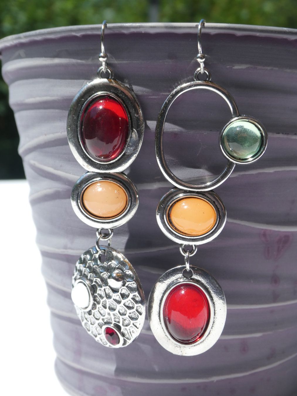 Boucles d'oreille: Ohrhänger im Patchwork-Design, Boho Style /neu – Neuf (Voir description) à Gattikon par kaandooh 1
