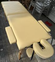 Massageliege faltbar beige mit Tasche neuwertig