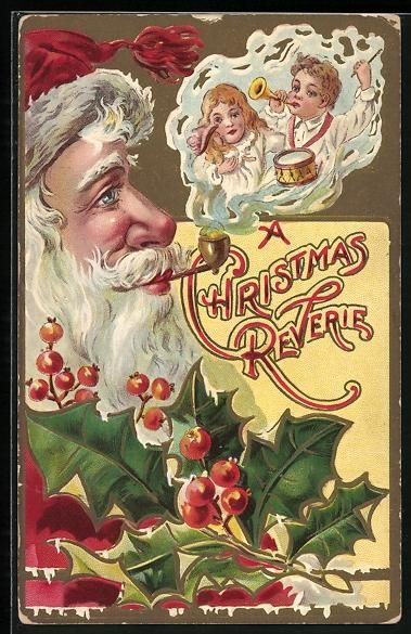 Cartoline postali: AK Weihnachtsmann mit Pfeife – Usato da Berlin venduto da bartko-reher
