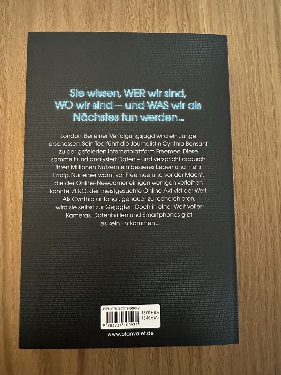 Bücher: Buch Zero - Deutsch  – Neu (gemäss Beschreibung) aus Rifferswil von n.megert 1