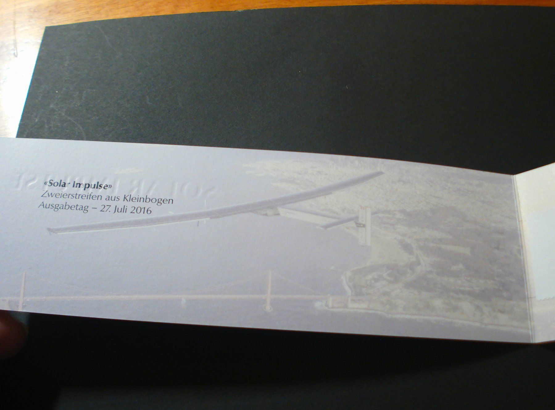 Alle Briefmarken: Markenbüchlein Solar Impulse, 2016, ET-o – Gebraucht aus Niederwil AG von morostahu 3