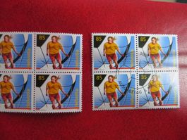 2x Sondermarke Frauenfussball 2007 Viererblock ** / ⦿ET
