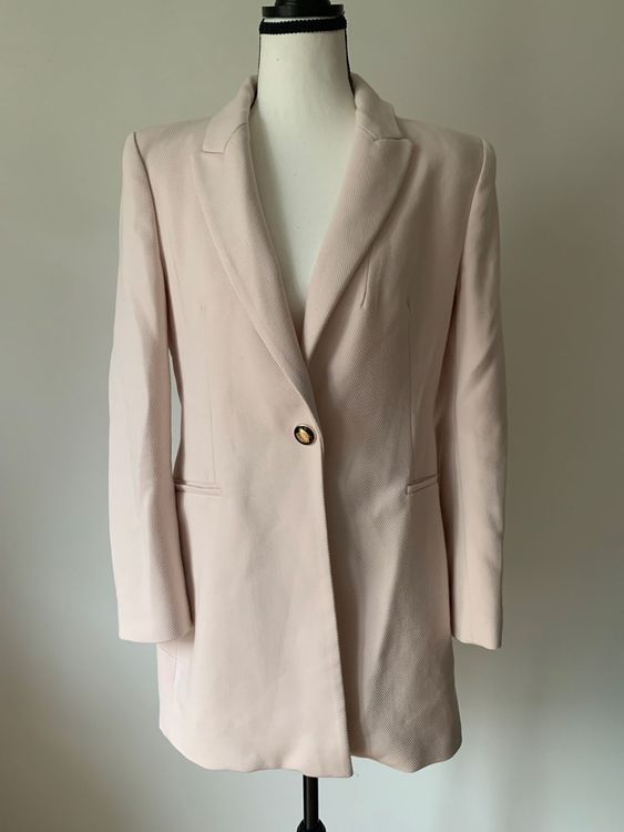 Longblazer Gr M Nude Beige Von Zara Blazer Elegant Kaufen Auf Ricardo