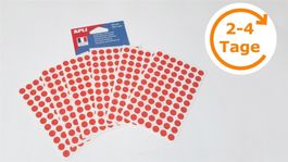 Markierungspunkte, rot, 8mm, 462 Stück
