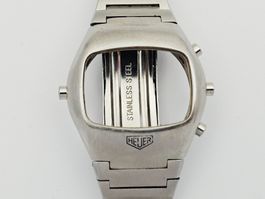 Heuer Chronosplit Gehäuse Case mit Stahlband