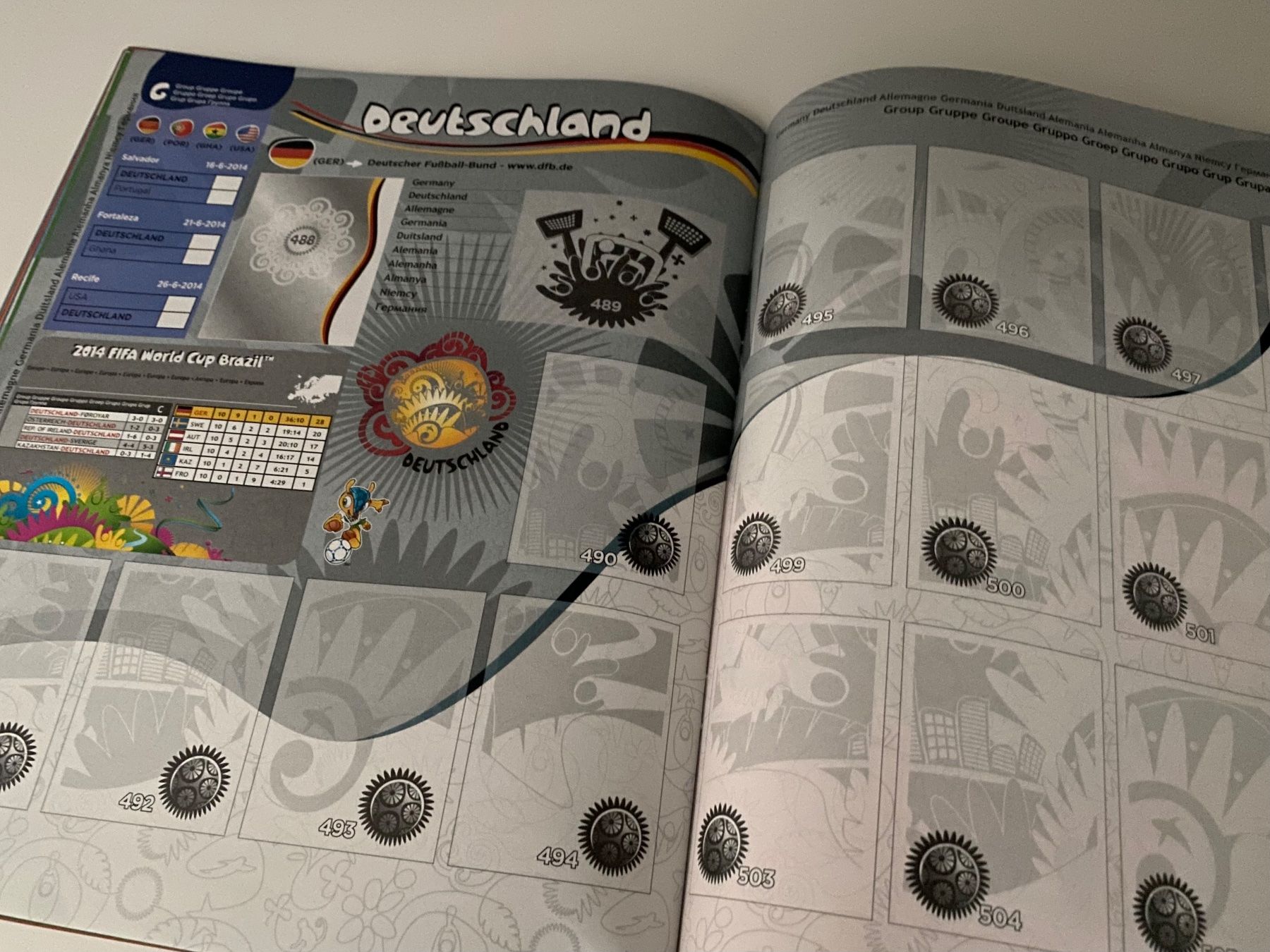 Panini Album: Panini Leeralbum WM 2014 Version Venezuela – Usato da Hergiswil LU venduto da FcMalkov 4