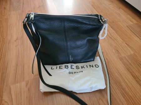 Schwarze Liebeskind Berlin Leder Handtasche NEU
