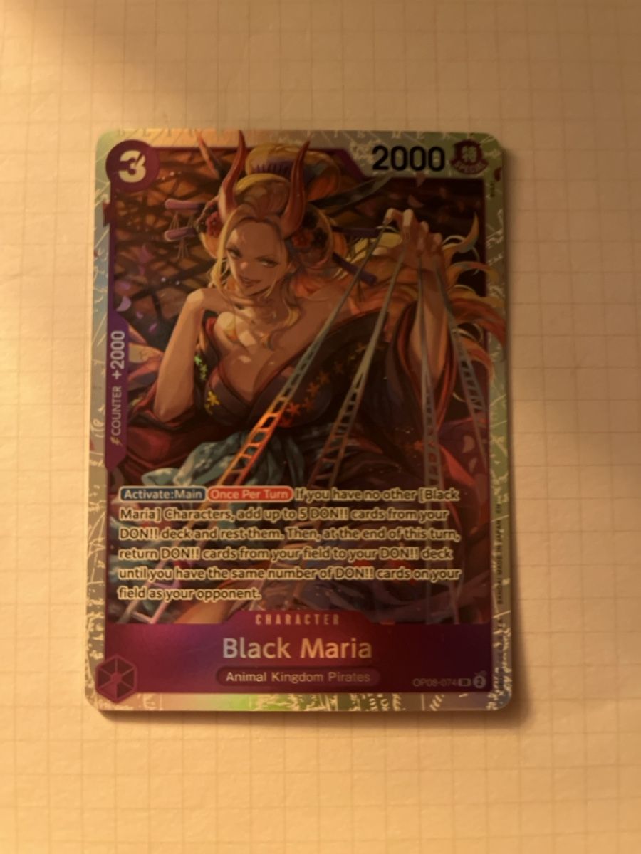 Bandai Carte collezionabili: OP08-074 SR Black Maria  – Nuovo (secondo la descrizione) da Horgen venduto da Raphael.heini