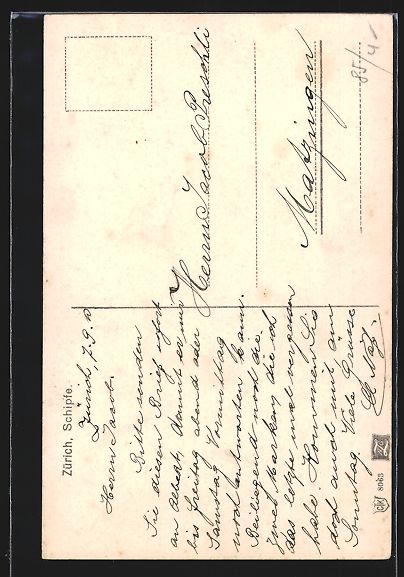 Cartoline postali: AK Zürich, Schipfe mit Kofferfabrik – Usato da Berlin venduto da bartko-reher 1