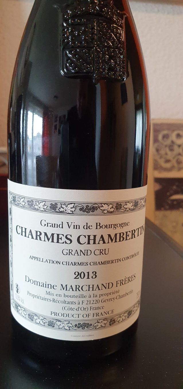 Vino: MARCHAND FRERES - CHARMES CHAMBERTIN 2013 – Nuovo e nell'imballaggio originale da Lenzburg venduto da Reto013