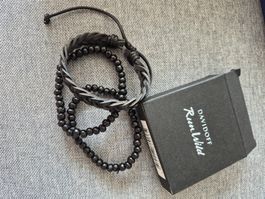 Davidoff Run Wild Armband Set Schwarz Neu mit Box