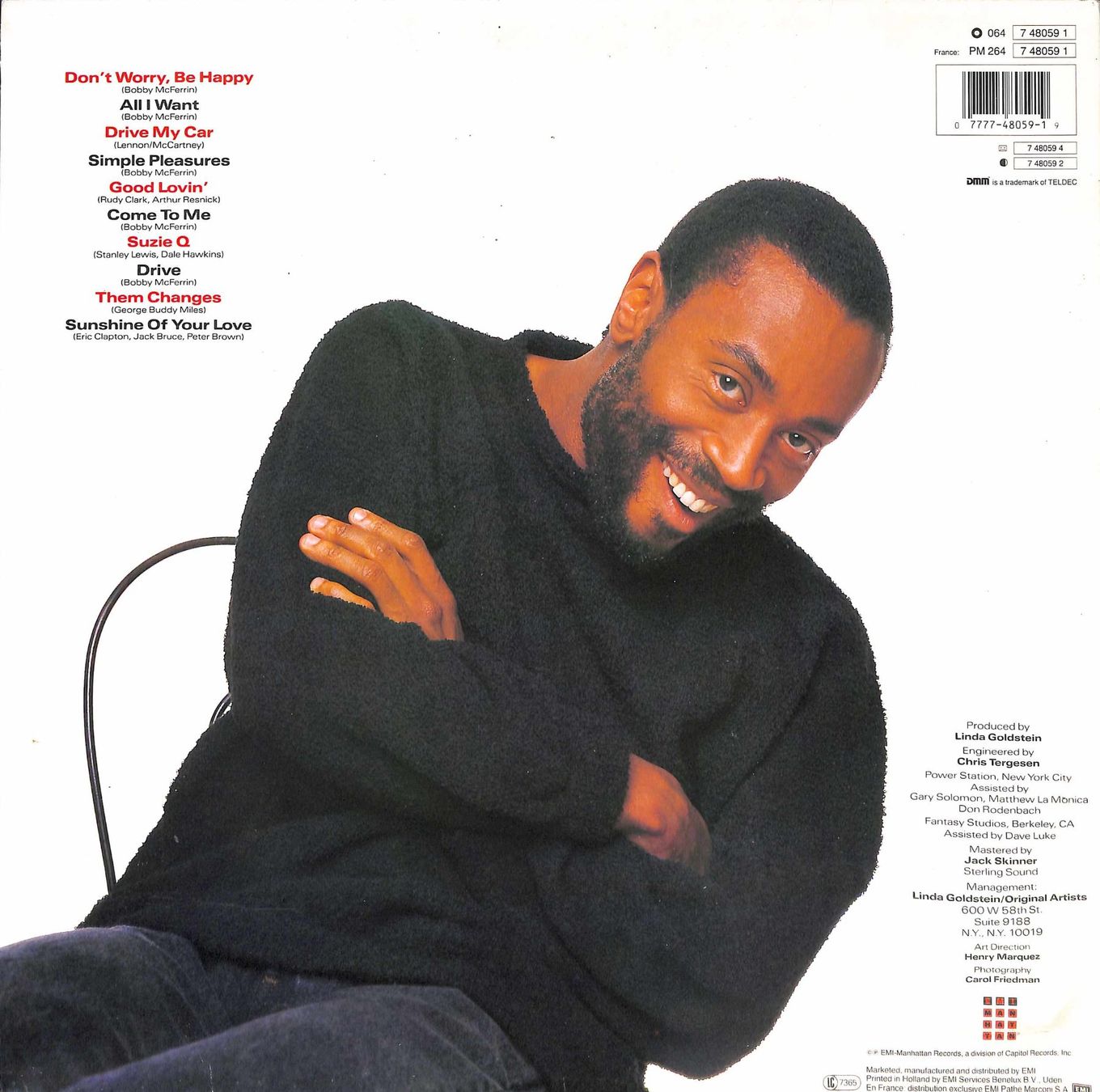 Dischi in vinile: LP Bobby McFerrin - Simple Pleasures – Usato da Trimmis venduto da Beax72 1