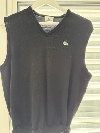 Lacoste Weste Schwarz Grösse 4 guter Zustand