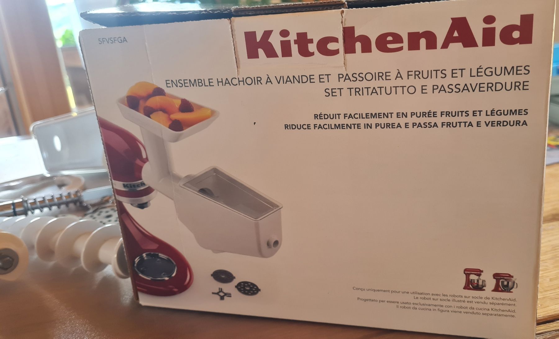 Kitchenaid Elettrodomestici da cucina: Kitchenaid Zubehör: Pürieraufsatz & Fleischwolf – Usato da Bowil venduto da Sabinep 1