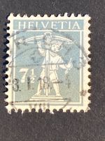 Schweiz 1918 Tellknabe 7.5 T3 Vollstempel ZÜRICH 3 8.I.18