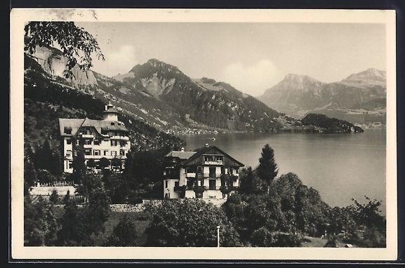 Ansichtskarten: Weggis /Vierwaldst. See, Hotel Alpenblic – Gebraucht aus Berlin von bartko-reher