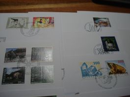 Moderne FDC Schweiz 2002, 12 Belege