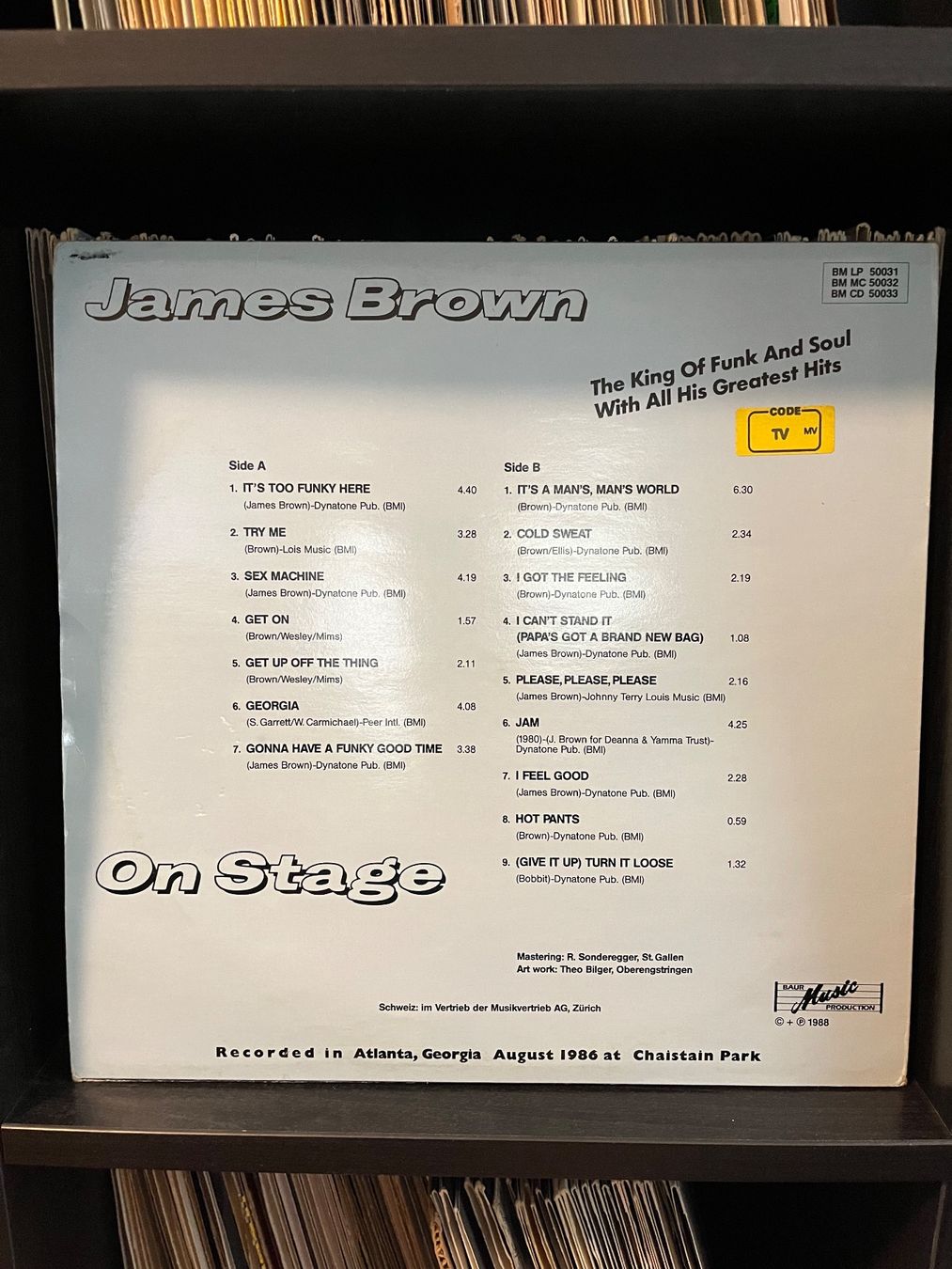 Vinyles: James Brown – On Stage – D'occasion à Frauenfeld par Philz 1