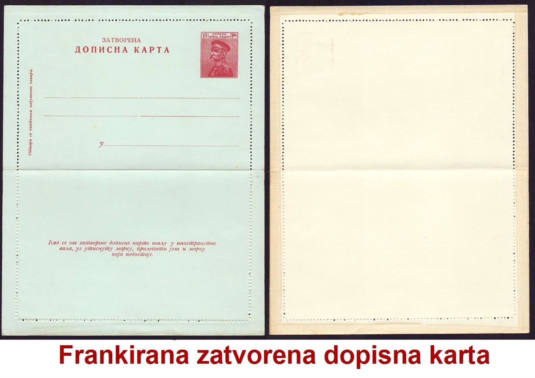 Cartoline postali: Geschlossene Postkarte Serbien – Usato da Flamatt venduto da samowarow