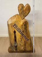 Willkommen Schild aus Holz