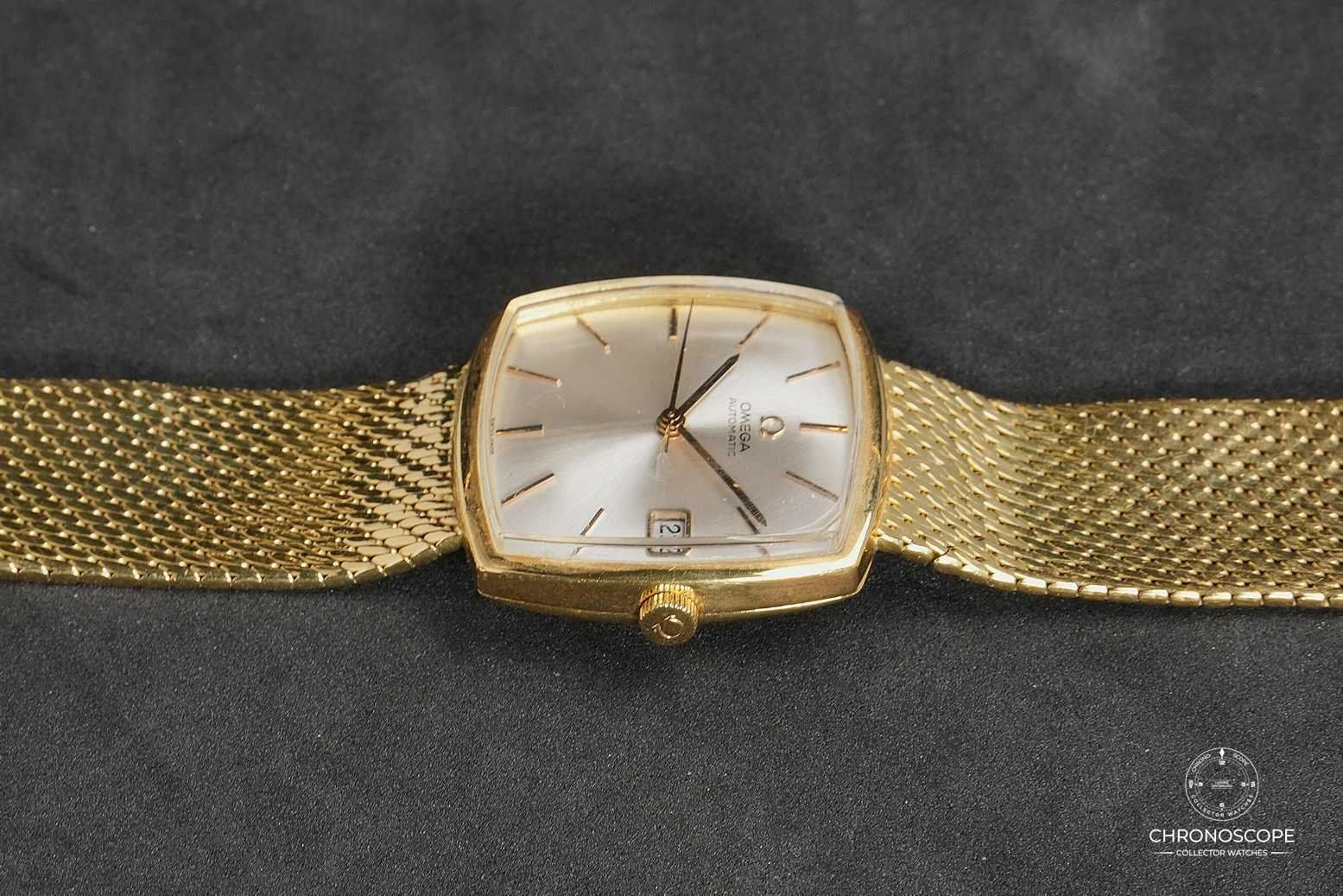 Omega Orologi: Omega DeVille 18k gold, ref. 162.025, 18k gold bracelet – Usato da Luzern venduto da ChronoScope6004 2