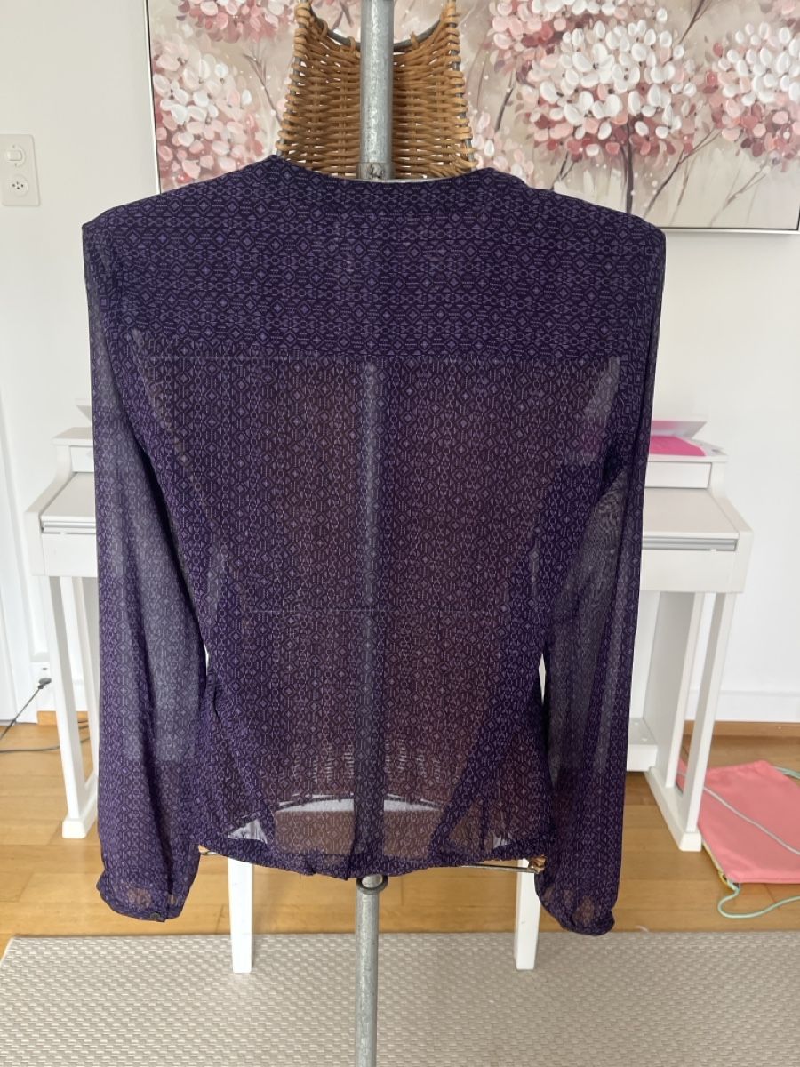 Mexx Camicette: Lila Bluse mit Rüschen, Mexx, 36 – Usato da Solothurn venduto da Bobesch08 3