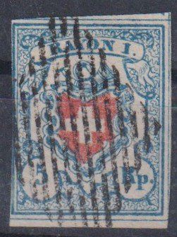 Alle Briefmarken: Rayon 17II, Type 35, B1-RU, 600.-+++ – Gebraucht aus Samnaun-Compatsch von Muckimu
