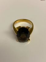 Gelbgolding mit Rauchquarz aus den 70 er