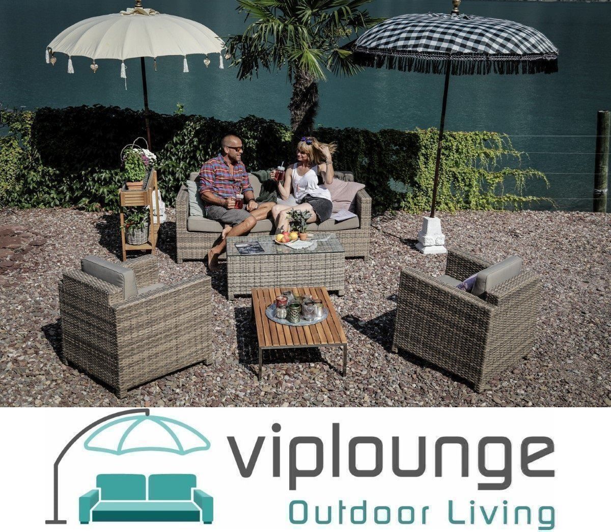 Viplounge Divani: Luxury Lounge 3er natural mit Sessel – Nuovo e nell'imballaggio originale da Uznach venduto da viplounge 2