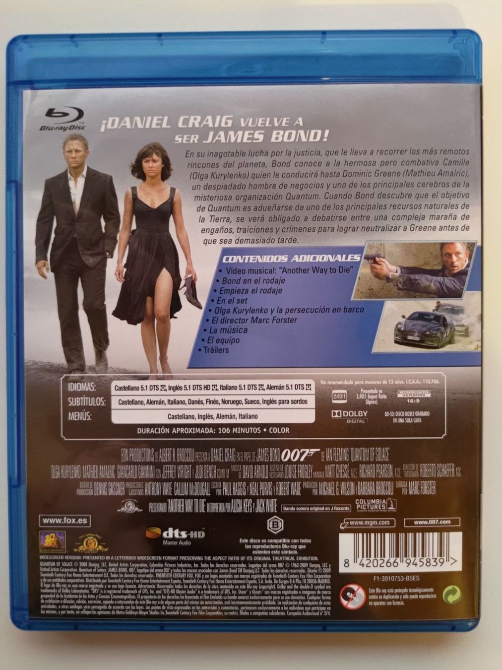 Tutti i DVDs: James Bond 007: Ein Quantum Trost – Usato da Liestal venduto da Kratzilla 2