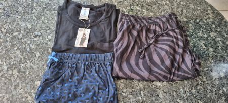 Pyjama-Set 3-teilig UP2 Fashion Grösse XL neu