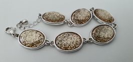 Armkette, Armband ca. 20cm gold/Glitzer