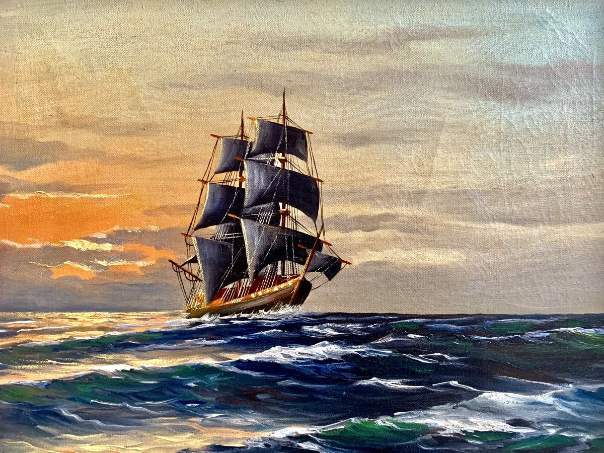 Tableaux: Eindrückliches Gemälde Segelschiff Grossglauzer – D'occasion à Wallisellen par Died 3